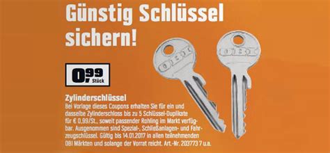 Schlüssel nachmachen in Hannover - Tipps von OBI